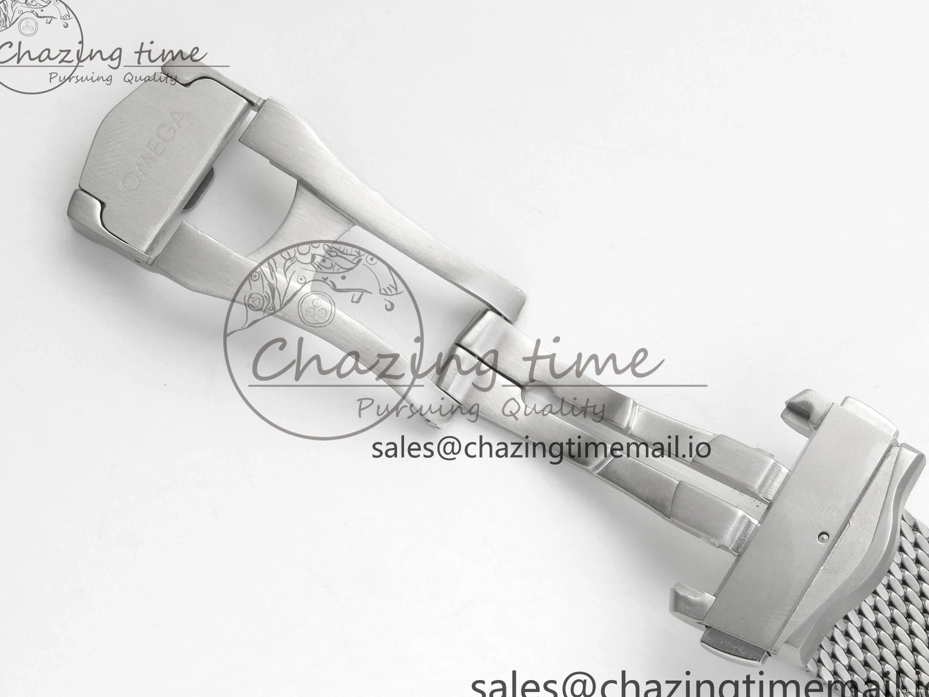 0225 Seamaster 300M 42mm SS VSF Best Edition Black Dial On Mesh Bracelet A Stretchable 7658